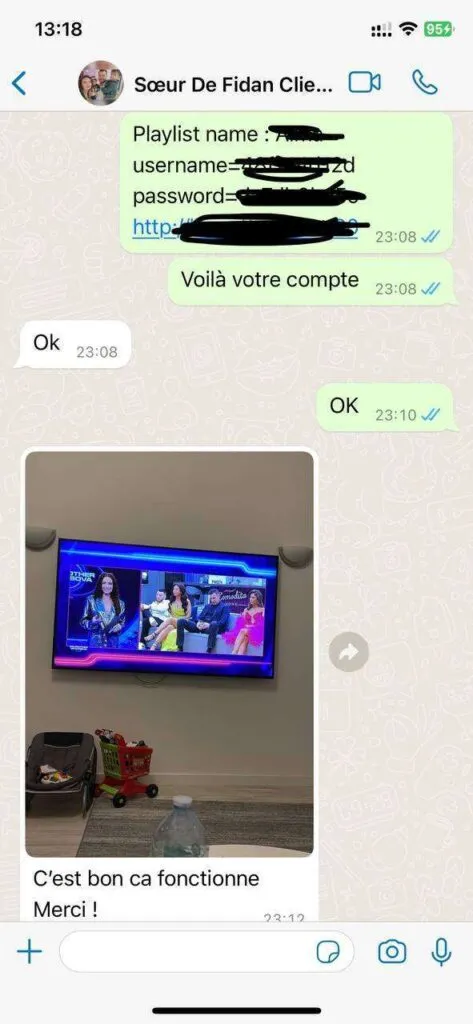 Subscriber thanking VISSOLOTV support for fast response